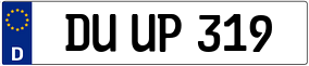Truck License Plate